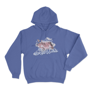 Orquideas Unisex Hoodie Blue