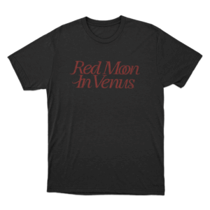 Red Moon in Venus Unisex T Shirt Black